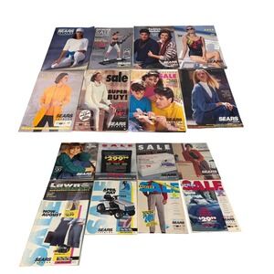 Vintage‎ Sears Catalogs Lot 16 Issues 1991 1992 1993 90s Fashion Home Decor Ads